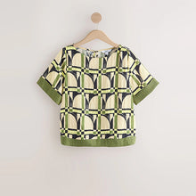 Load image into Gallery viewer, Green/Yellow Geometric
