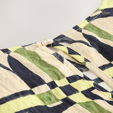 Load image into Gallery viewer, Green/Yellow Geometric
