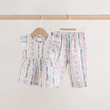 Load image into Gallery viewer, White Strawberry Baby Woven Top and Trousers Set 2 Piece (0-18mths)
