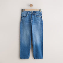 Load image into Gallery viewer, Mid Blue Stovepipe Straight Leg Jeans
