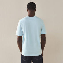 Load image into Gallery viewer, Blue Ice Regular Fit Essential Crew Neck Cotton T-Shirt
