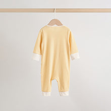 Load image into Gallery viewer, Lemon Yellow Baby Sleepsuits 3 Pack (0mths-2yrs)
