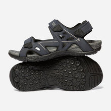 Load image into Gallery viewer, Men's flat sandals navy TREKMON
