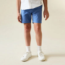 Load image into Gallery viewer, Blue Regular Fit Chino Shorts (3-12yrs)
