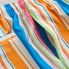 Load image into Gallery viewer, Bright Stripe Print Swim Shorts 5 Inch
