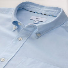 Load image into Gallery viewer, Blue Long Sleeve N.Premium 100% Cotton Regular Fit Oxford Shirt
