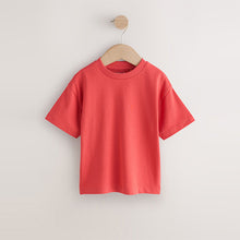 Load image into Gallery viewer, Red Short Sleeve Plain T-Shirt (3mths-6yrs)
