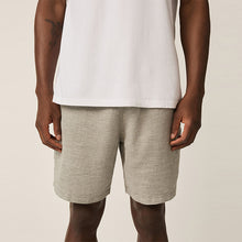 Load image into Gallery viewer, Green Linen Blend Elasticated Waist Shorts
