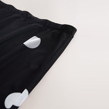 Load image into Gallery viewer, Black/White Polka Dot Mesh Midi Pencil Skirt
