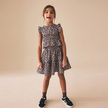 Load image into Gallery viewer, Animal Print Top And Skirt Set (3-12yrs)

