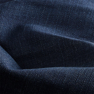 Blue Dark Ink Regular Tapered Fit Vintage Wash Denim Jeans
