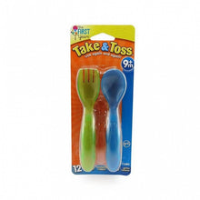 Load image into Gallery viewer, Take &amp; Toss Toddler Flatware 12pk

