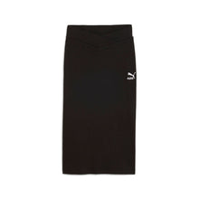 Load image into Gallery viewer, CLAS.Ribbed Midi Skirt Blk
