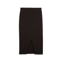 Load image into Gallery viewer, CLAS.Ribbed Midi Skirt Blk
