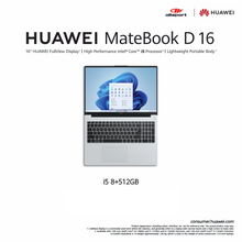 Load image into Gallery viewer, HUAWEI Matebook D 16 i5 8 + 512GB
