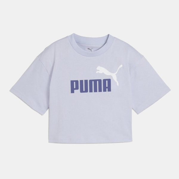 Essentials 2 Colour No. 1 PUMA Logo Short Length Tee Youth