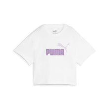 Load image into Gallery viewer, Girls Logo Cropped Tee WhT
