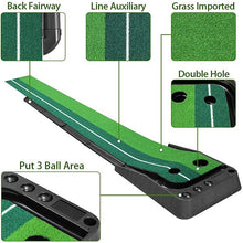 Load image into Gallery viewer, Indoor Golf Putting Green Golf Training Putting Mat Tracks With Auto Ball Return
