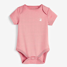 Load image into Gallery viewer, Pink Bunny 5 Piece Baby Sleepsuits, Bodysuits &amp; Hat Set (0-6mths)
