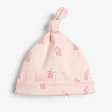 Load image into Gallery viewer, Pink Bunny 5 Piece Baby Sleepsuits, Bodysuits &amp; Hat Set (0-6mths)
