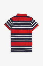 Load image into Gallery viewer, Stripe Poloshirt Red and Navy  (3 to 12 yrs) - Allsport
