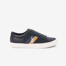 Load image into Gallery viewer, Navy Blue Stripe Stag Trainers
