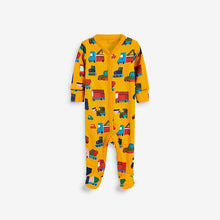 Load image into Gallery viewer, Baby 3 Pack Green Transport  Sleepsuits (0mths-2yrs) - Allsport
