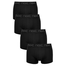 Load image into Gallery viewer, Black Hipster Boxers 4 Pack - Allsport
