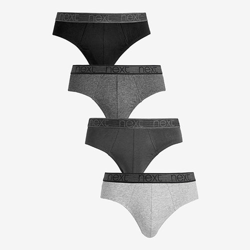 Grey Briefs 4 Pack - Allsport