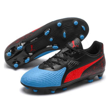 Load image into Gallery viewer, ONE 19.4 FG AG Jr BLUE Azur-Red Black FOOTBALL SHOES - Allsport
