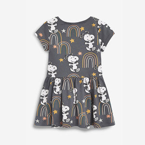 Charcoal Snoopy Jersey Dress (3mths-6yrs) - Allsport