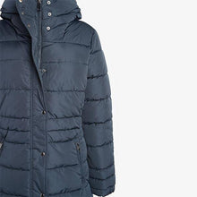 Load image into Gallery viewer, Navy Padded Coat - Allsport
