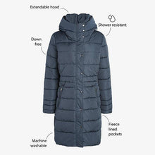 Load image into Gallery viewer, Navy Padded Coat - Allsport
