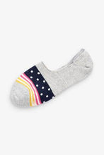 Load image into Gallery viewer, Grey Rainbow Invisible Socks Five Pack - Allsport
