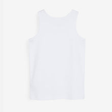 Load image into Gallery viewer, White 5 Pack Organic Cotton Vests (1.5-12yrs) - Allsport
