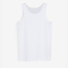 Load image into Gallery viewer, White 5 Pack Organic Cotton Vests (1.5-12yrs) - Allsport
