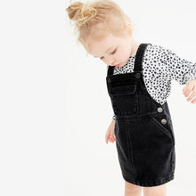 Load image into Gallery viewer, Black Denim Pinafore (3mths-6yrs)
