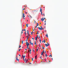 Load image into Gallery viewer, Floral Tiered Dress (3-12yrs) - Allsport
