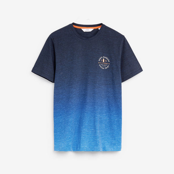 Navy Dip Dye Graphic T-Shirt - Allsport