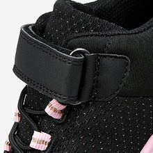 Load image into Gallery viewer, Black /Pink Runner Trainers (Older Girls)
