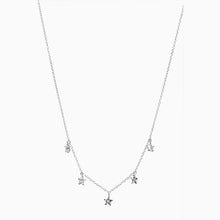 Load image into Gallery viewer, Sterling Silver Cubic Zirconia Star Necklace - Allsport
