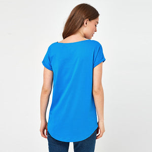 Cobalt Cap Sleeve T-Shirt - Allsport