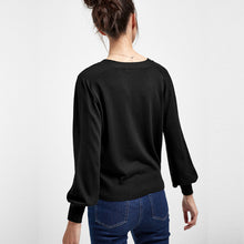 Load image into Gallery viewer, POPPY CARDI BLK - Allsport
