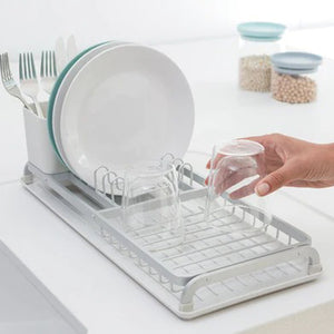 BRABANTIA Compact Dish Drying Rack Light Grey