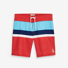 Load image into Gallery viewer, Red/Blue Stripe Stretch Boardshorts - Allsport
