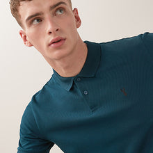 Load image into Gallery viewer, Emerald Green Regular Fit Pique Polo Shirt
