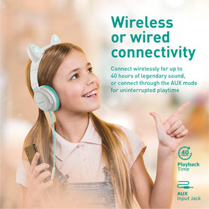 KidSafe Kawaii Style Wireless Kids Headset