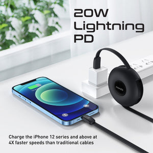 3-in-1 Retractable Magnetic Charging Cable