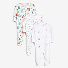 Load image into Gallery viewer, 3 Pack Appliqué Sleepsuits (0-18mths) - Allsport
