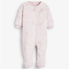 Load image into Gallery viewer, Pink Star Fleece Sleepsuit (0mths-18mths) - Allsport
